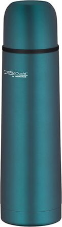 Термос-пляшка THERMOS 500 мл, нержавійка, з чашкою, тримає тепло 12 годин / холод 24 години, герметична, бірюзова, для школи, офісу, подорожей