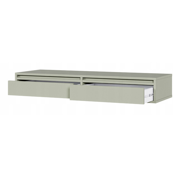 Тумба під умивальник Selsey у матових відтінках зеленого, 110 x 17 x 38,4 см
