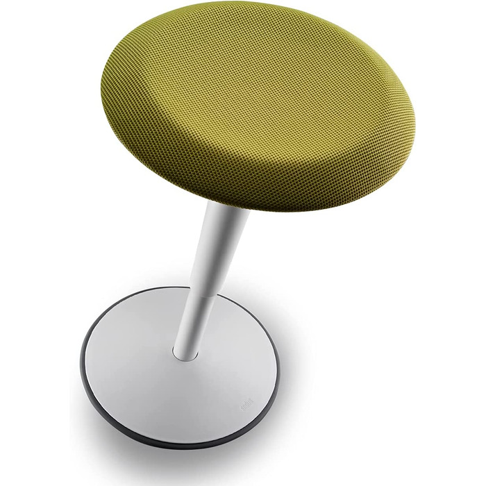 Ergonomічний стілець Sedus se:fit, регульований, зелено-сірий, пластик, гумова основа, висота 53-80 см, стілець для роботи стоячи