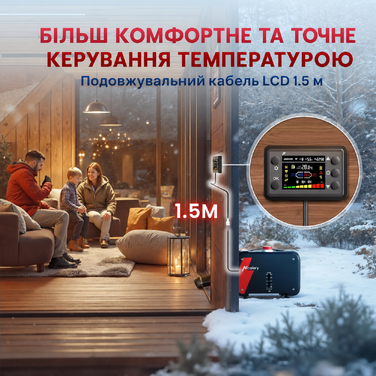 Дизельний опалювач 8kW , 12/24V/240V, 0.12-0.45 л/год, 10-рівнів регулювання температури, автоматичний старт/стоп для авто та вантажівок
