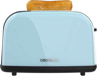 Тостер вертикальний Cecotec Toastin' Time 850 Blue 850 Вт, нержавіюча сталь, подвійний слот, автоматичне вимкнення