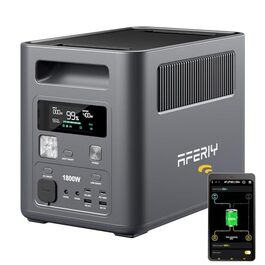Портативна електростанція AFERIY 1800W 1024Wh LiFePO4, сонячний генератор з швидкою зарядкою за 1 год, UPS 