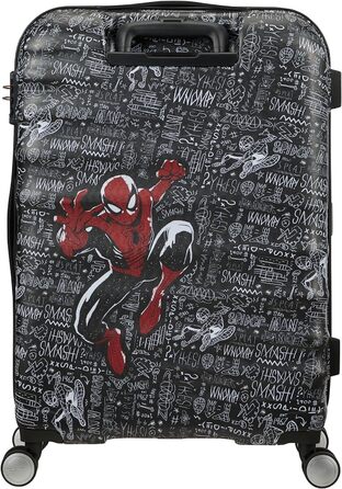Дорожня валіза American Tourister Marvel Legends Spinner S 55 см, 36 л, багатобарвна (Captain America City), матова