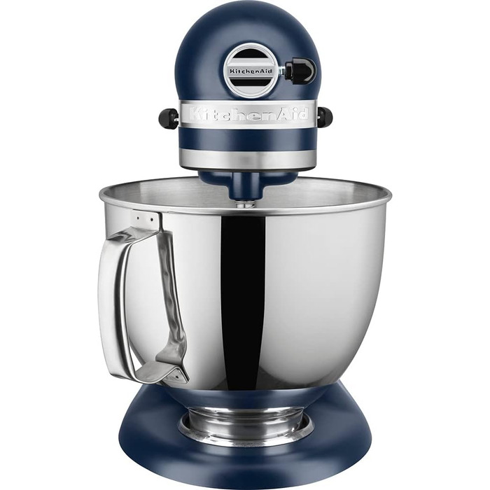 Кухонна машина KitchenAid Artisan — планетарний міксер з чашами з нержавіючої сталі 4.8 л (2 шт.), 5 аксесуарів, колір Ink Blue
