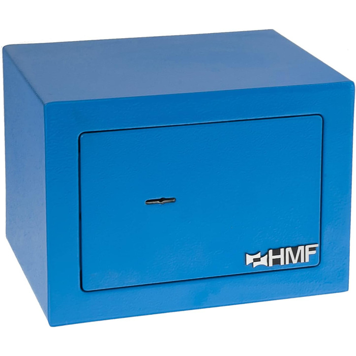 Сейф HMF 49216-05 малий для меблів з ключем, 23x17x17 см, синій