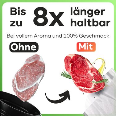ProfiCook PC-VK 1080 Вакуумний пакувальник з 18 пакетами для Sous Vide та вакуумного приготування, нержавіюча сталь