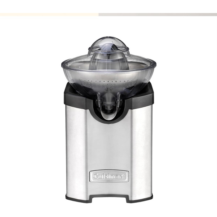 Електрична цитрусова соковижималка Cuisinart з нержавіючої сталі, компактна, для апельсинів, лимонів, лаймів, грейпфрутів, без крапель, підходить для посудомийки
