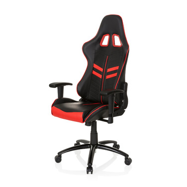 Ігрове крісло / Офісне крісло LEAGUE PRO Штучна шкіра Чорний / Червоний HJH OFFICE