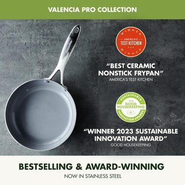 Сковорода GreenPan Valencia Pro 20.3 см, індукційна, з керамічним антипригарним покриттям, без PFAS та PFOA