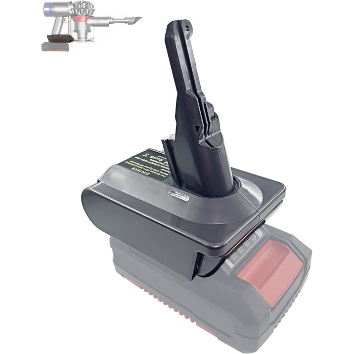 Адаптер акумулятора URUN EIN18V8 для Dyson V8, сумісний з акумуляторами Einhell 18V, для пилососів Dyson V8 Animal/Absolute (тільки адаптер)