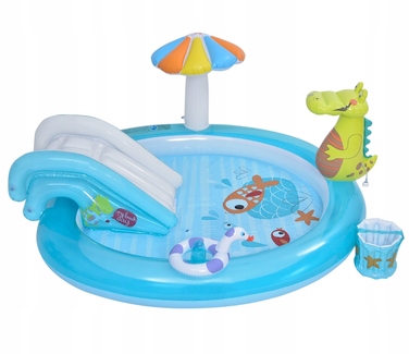 Поматеріальний водний ігровий центр Intex СЛОН (Смок) з фонтаном, 201x170x84 см