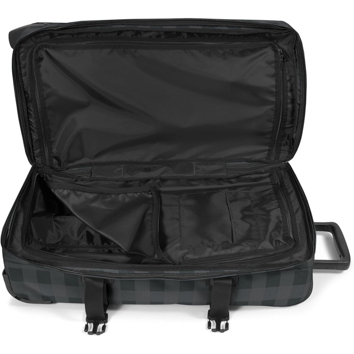 Валіза Eastpak Tranverz M 78L (67x35.5x30 см) на колесах, сіра (Checker Grey) з TSA-замком та телескопічною ручкою