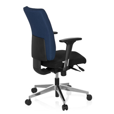 Офісне крісло / Поворотне крісло PRO-TEC 350 Тканина Чорний/Синій hjh ОФІС