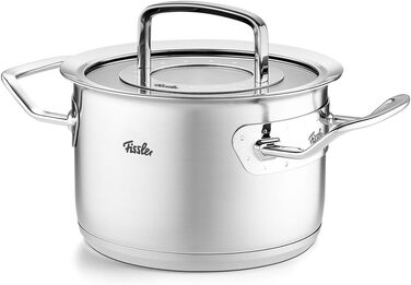 Каструля Fissler Original-Profi Collection 16 см, 2.1 л, нержавіюча сталь, зі скляною кришкою, дно Cookstar для індукційних плит