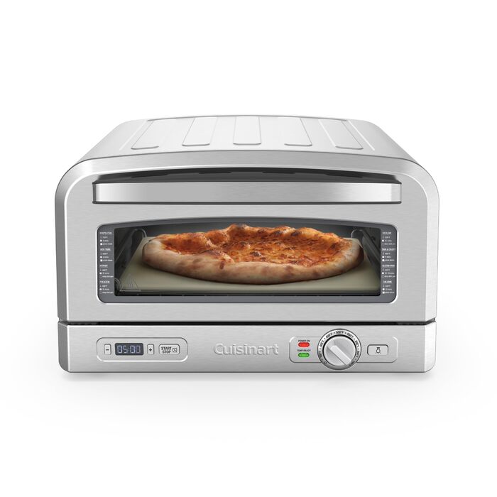 Піч для піци Cuisinart: професійний смак дров'яної піци вдома до 400°C + набір (лопатка, ніж, камінь, форма)