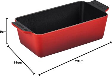 Le Creuset Прямокутний деко 23 см, червоний, кераміка