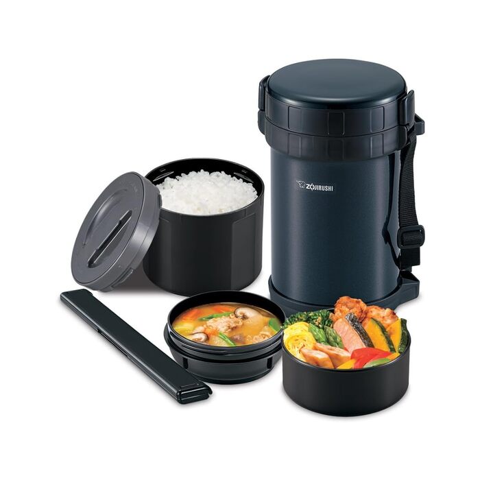 Термоконтейнер для їжі Zojirushi ізольований, темно-синій, 1.4 л