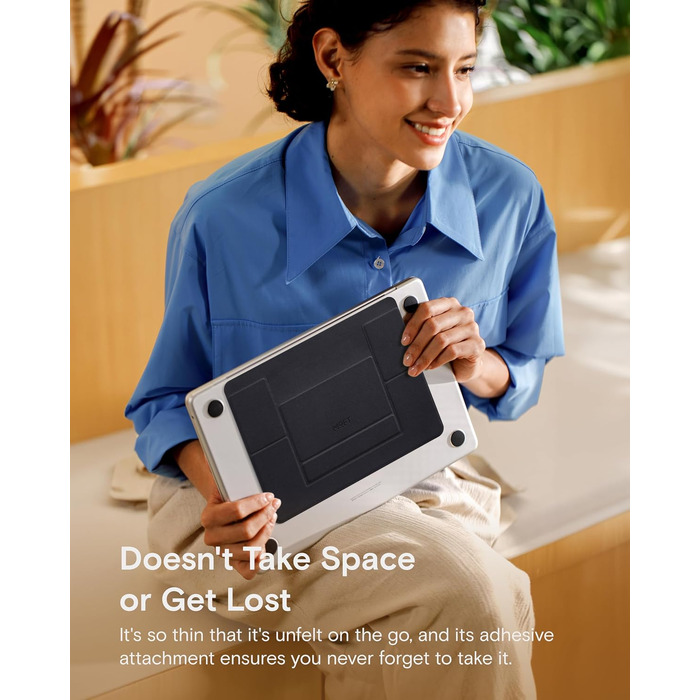 Підставка для ноутбука MOFT: складана, регульована (2 кути), чорна. Для MacBook Air/Pro 11-16