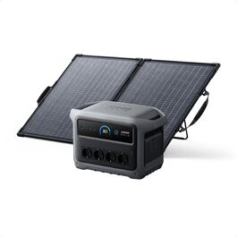 Портативна електростанція Anker SOLIX C1000 Gen 2, сонячний генератор 2000Вт, LiFePO₄ акумулятор 1024Вт·год, швидка зарядка за 49 хв, для кемпінгу та резервного живлення (+ 100W панель)