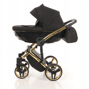 Дитячий візок 2в1 Junama Diamond S Line V2 Black/gold