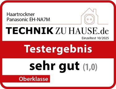 Фен для волосся Panasonic EH-NA7M-P825 nanoe для блиску волосся, складаний, 1600 Вт, з концентратором, світло-рожевий (модель 2025)