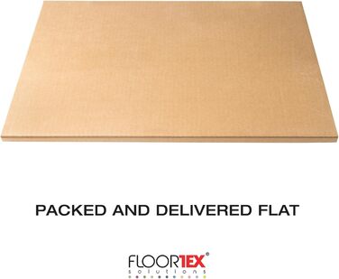 Підкладка під крісло Floortex з полікарбонату з виступом, 134,6 x 121,9 см, для твердих підлог і килимової плитки