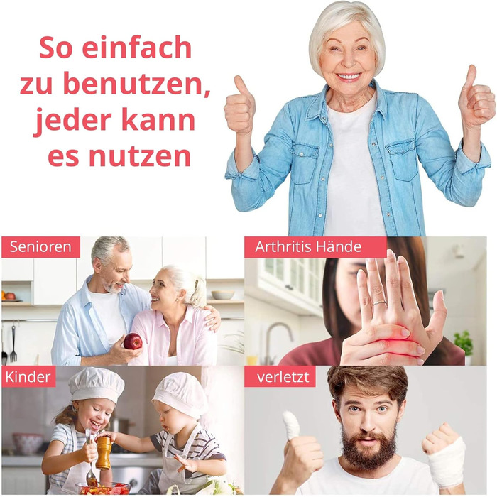 Електричний відкривач банок Kitchen Mama 2.0: автоматичний, бездротовий, з гладкою кромкою, безпечний для харчових продуктів