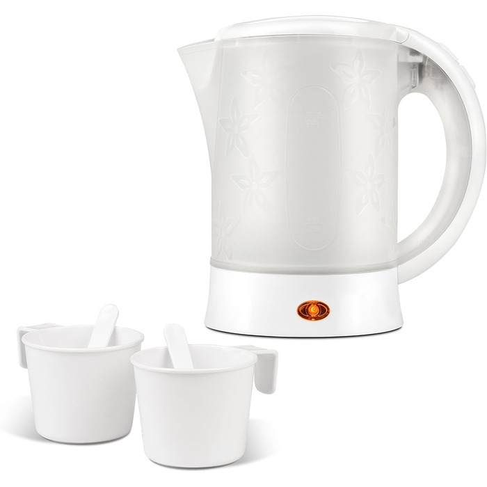Електрочайник дорожній Girmi BL04, 0,6 л, 600 Вт, білий