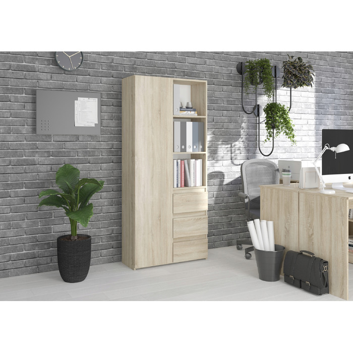 Стелаж Framire 80 x 180 x 30 см, дуб сонома