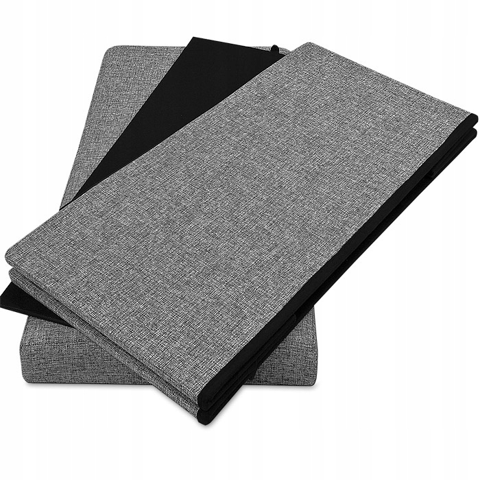 Оббитий пуф Wide Decor, 80x40x40 см, сірий