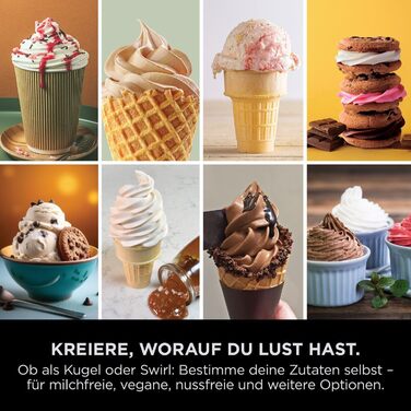 Ninja CREAMi Ice Cream Maker Stone Gold NC701EUSTGD: 13 функцій, 2 контейнери для морозива, сорбету, шейків