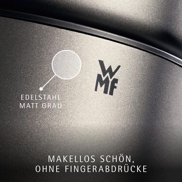 WMF Lono Silk: Електричний пінозбивач для молока (капучино, лате, гарячий шоколад), індукційний, 150-500 мл, для коров'ячого та рослинного молока - Шоколад