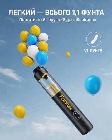 Потужний акумуляторний автопилосос Fanttik Slim V8 Apex, 19000 Па, 45 AW, RobustClean™, 4-в-1, міні-насос, портативний пилосос для авто і дому, чорний