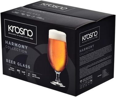 Набір з 6 пивних келихів 500мл Harmony Konsimo
