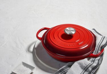 Le Creuset Signature Чавунний горщик Gourmet, Ø 3,5 л, для всіх плит, включно з індукцією, 5,555 кг, Колір: Офенрот