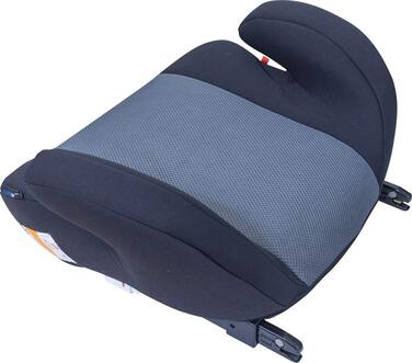 Дитяча автопідставка PETEX Max Plus з Isofix, сіра, ECE R129 i-Size, для дітей 7-12 років, зростом 125-150 см