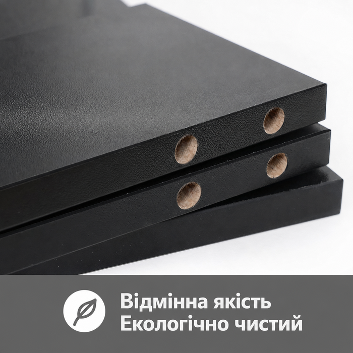 Підставка для монітора FITUEYES дерев'яна, ергономічна, для ноутбука, принтера, телевізора, чорна, 42,5x23,5x10 см
