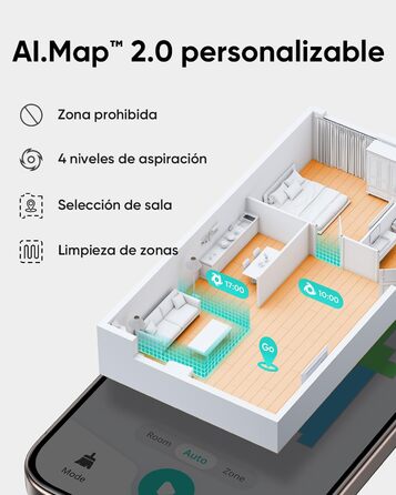 Робот-пилосос eufy L60 з базою самостійного очищення, потужність 5000Pa, захист від намотування волосся, 60 днів роботи без очищення, iPath лазерна навігація (відновлений) (L60 Hybrid SES)