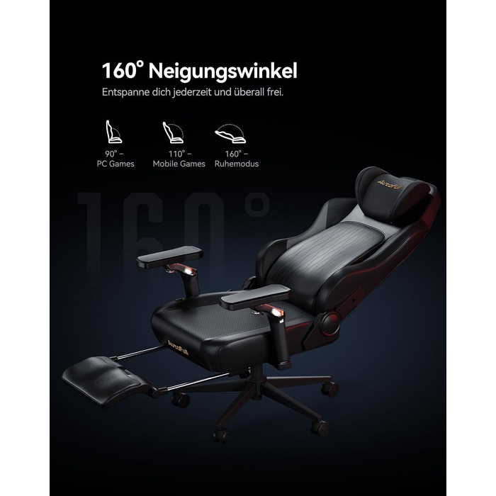 Ігрове крісло AutoFull M6 Pro 2.0 з функцією підігріву та охолодження, чорне