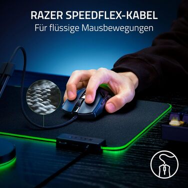 Ігрова миша Razer Cobra — легка дротова миша з Chroma RGB, оптичними перемикачами 3-го покоління, вага 57 г, чорна