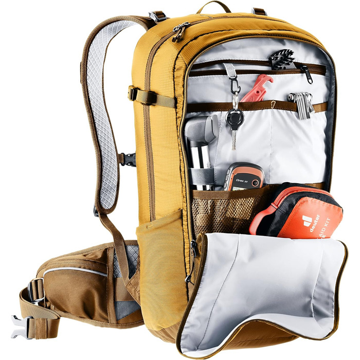 Рюкзак Deuter Flyt 20 для велосипедистів з захистом, кориця-мигдаль, 20 л