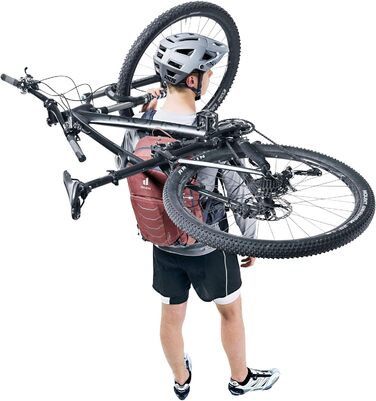 Велосипедний рюкзак Deuter Attack 20 з протектором, 20 л, червоно-синій