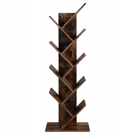 Стелаж MUFART, відтінки коричневого, 50 x 141,5 x 25 см