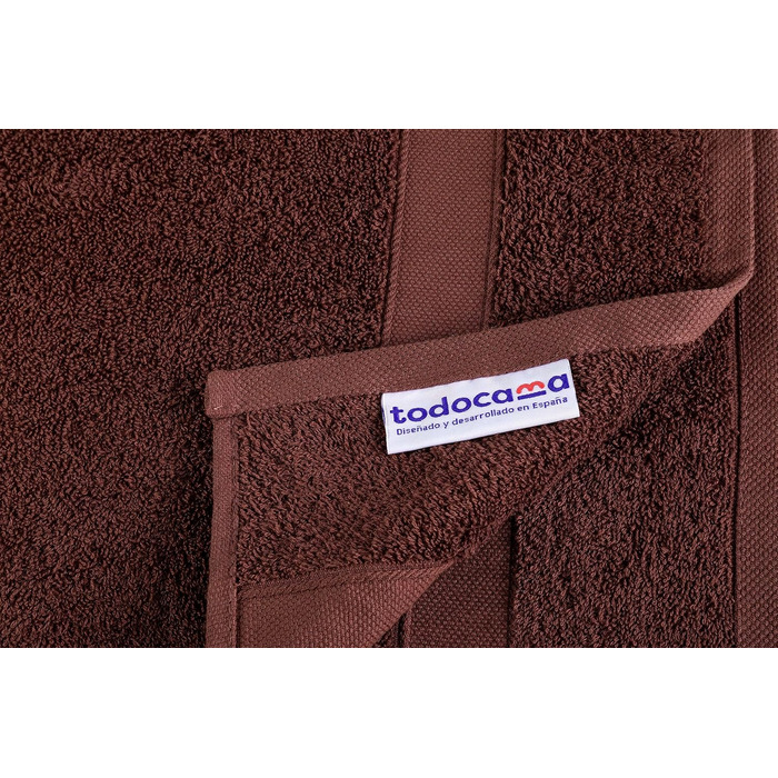 Рушники для душу Todocama 70x140 см, 100% бавовна, 550 г/м², надзвичайно м’які, високопоглинаючі, швидковисихаючі, шоколадного кольору
