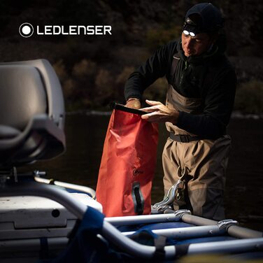 Налобний ліхтар Ledlenser H19R Core, 3500 люмен, акумуляторний, LED, з червоним світлом, водонепроникний IP67, дальність 300 м, USB-зарядка, Fusion Light