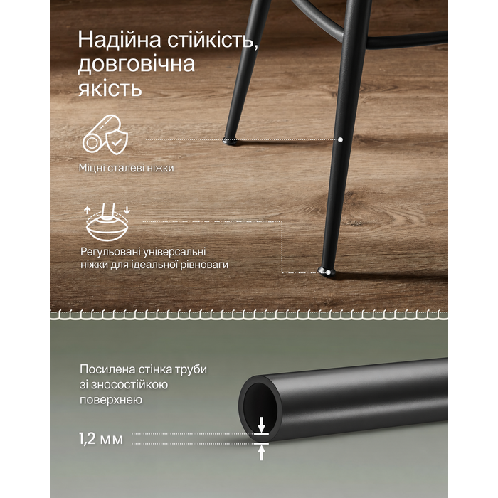 Барний стілець VASAGLE EKHO, 2 шт, з обертовим сидінням, зі спинкою, 76 см, штучна шкіра, мід-сенчурі модерн, зелений, для кухні та бару
