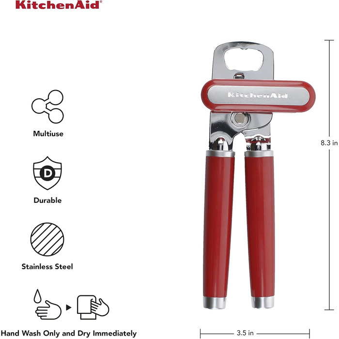 Відкривачка для консервів та пляшок KitchenAid Empire Red (19.5 см)