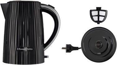 Електричний чайник Russell Hobbs Eden 1.7л 2400W, колір малиновий (Himbeere), нержавіюча сталь, з фільтром від накипу та індикатором рівня води, модель 27362-70