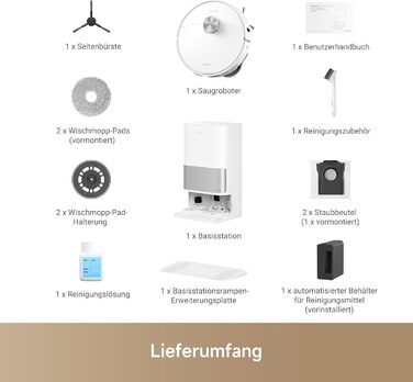 Робот-пилосос Dreame L10s Ultra Gen 2 з функцією миття, технологія RoboSwing™ та потужністю 10 000 Pa Vormax™, режим для тварин, автоматична станція, потужне прибирання килимів