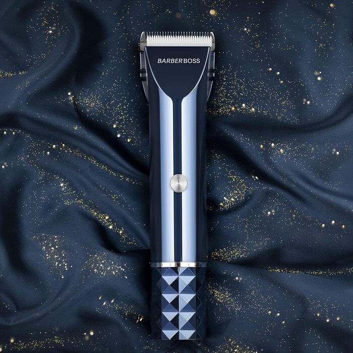 Професійна машинка для стрижки волосся та бороди BarberBoss QR-2091, акумуляторна, USB-зарядка, 2 швидкості, LED-дисплей, титаново-керамічне лезо